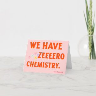 Zeeeero Chemie Valentijnskaart Feestdagen Kaart