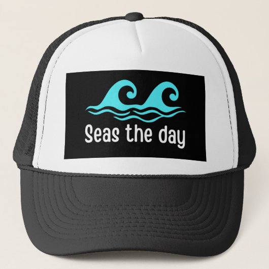 Zeeen De Dag Funny Ocean Trucker Pet (Voorkant)