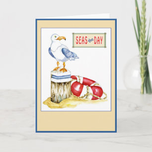 Zeeen De dag Nautical 5x7 Kaart - Leeg