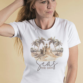 Zeeen de Dag Pastel Sand Beach Party T-shirt