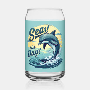 Zeeen de Dag Retro Dolfijn Oceaan Esthetisch Blikvorm Glas