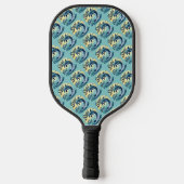 Zeeen de Dag Retro Dolfijn Oceaan Esthetisch Pickleball Paddle (Achterkant)