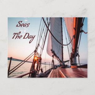 Zeeen De dag waarop de zee wordt geveegd Briefkaart