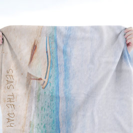 Zeeen De dag waarop het schip werd Gevist Fleece Deken