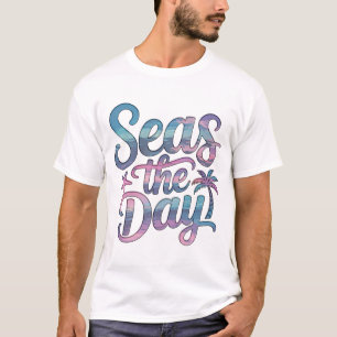 Zeeen de Dag Zomer Ocean Beach Boating Zeilen T-shirt