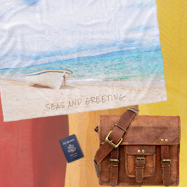 Zeeen en feestdagen fleece deken