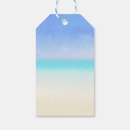 Zeeen en groeten met kerstbalken cadeaulabel (Achterkant)