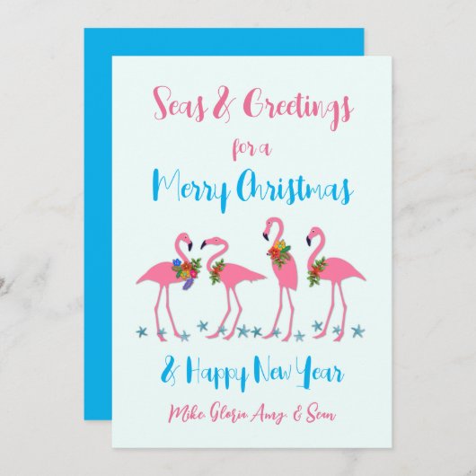 Zeeen en groeten, met kerstmis te Kaart (Voorkant / Achterkant)