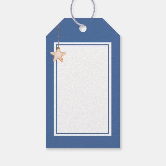 Zeeen en Groeten Seashell Ornament Wit Hout Cadeaulabel (Achterkant)