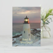 Zeeen en groeten van Maine Lighthouse (Staand voorkant)