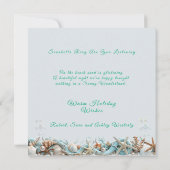 Zeeën en groeten Zeester Schelpen Parels Kaart (Achterkant)