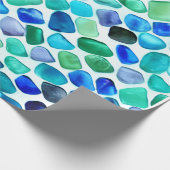 Zeeen glas cadeaupapier (Hoek)