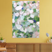 Zeeen glazen strand poster canvas afdruk (Insitu (Woonkamer))