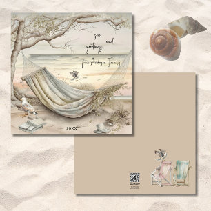 Zeeen & Groeten Zomerzeemeeuwen Kustkust Feestdagenkaart