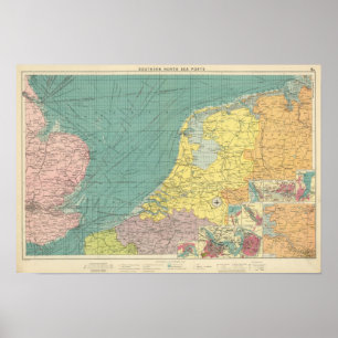 Zeeen havens in Engeland Poster