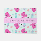 Zeeen, octopus, kwallen, harten, Jouw naam Deurmat (Voorkant)