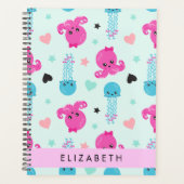 Zeeen, octopus, kwallen, harten, Jouw naam Planner (Voorkant)