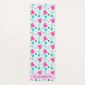 Zeeen, octopus, kwallen, harten, Jouw naam Yogamat (Achterkant)