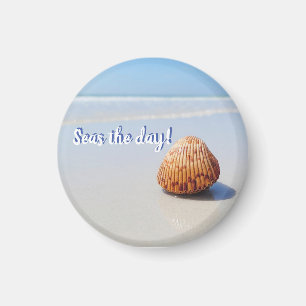 Zeeen op het strand magnet magneet