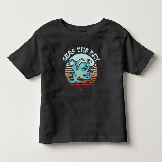 Zeeen overdag | Summer Vibes Octopus Kinder Shirts (Voorkant)