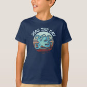 Zeeen overdag | Summer Vibes Octopus T-shirt (Voorkant)