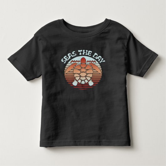Zeeen overdag | Summer Vibes Turtle Kinder Shirts (Voorkant)