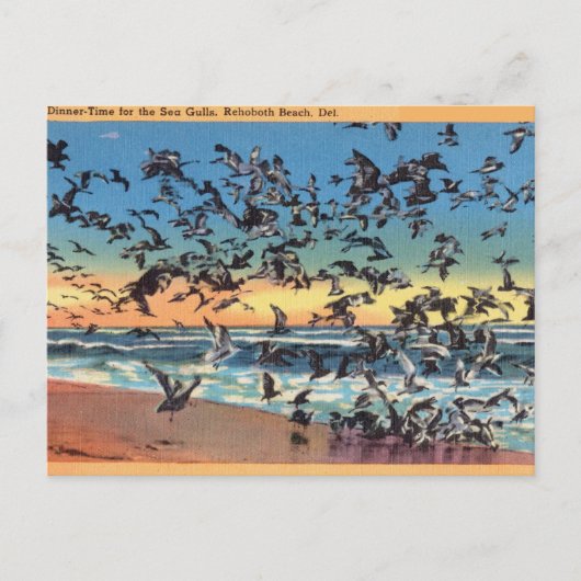 , Zeeen, Rehoboth Beach, Delaware Briefkaart (Voorkant)