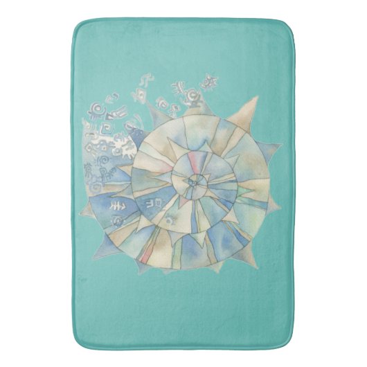 zeeen schelp badmat (Voorkant Verticaal)