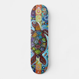 Zeeen schildpad - Aboriginal stijl - Skateboard De
