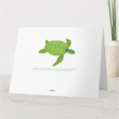 Zeeen schildpad, blanco kaart (Achterkant)