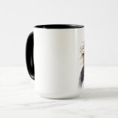 Zeeen schildpad die uit een muur komt mok (Voorkant links)