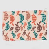  Zeeen schildpad Golfhanddoek (Horizontaal)