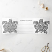 Zeeen schildpad krijgen goed kleurend Kaart (Binnen)