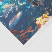 Zeeen schildpad levendig gekleurde decoupage tissuepapier (Detail)