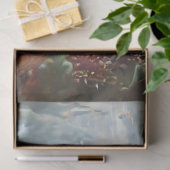 Zeeen schildpad met Blauwgroen Blue Ocean Decoupag Tissuepapier (Geschenk)