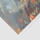 Zeeen schildpad met Blauwgroen Blue Ocean Decoupag Tissuepapier (Detail)