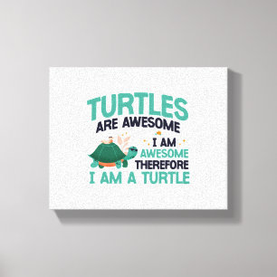 Zeeen schildpad schildpadden zijn canvas afdruk