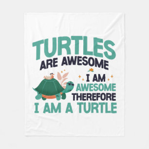 Zeeen schildpad schildpadden zijn fleece deken