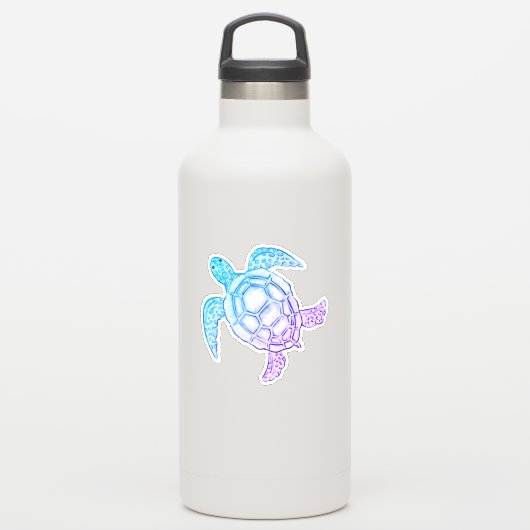 Zeeen schildpad sticker (Waterfles)