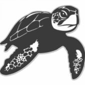 zeeen schildpad - sticker (Voorkant)