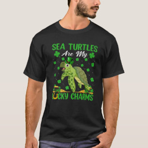Zeeen schildpadden zijn mijn Lucky Charms Zee schi T-shirt