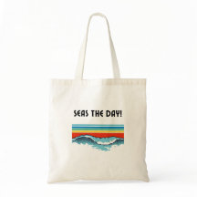 Zeeen van de dag! Tote bag