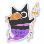 Zeeen van de dag - Wanda de Kat Sticker (Voorkant)