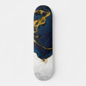 Zeeen van Emerald Gold blauw marmer Skateboard (Voorkant)