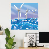 Zeeen windturbines poster (Thuiskantoor)