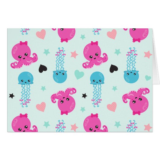 Zeeen, Zee, octopus, kwallen, harten (Voorkant Horizontaal)