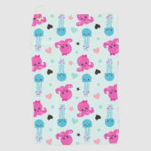 Zeeen, Zee, octopus, kwallen, harten Golfhanddoek (Voorkant)