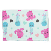 Zeeen, Zee, octopus, kwallen, harten Kussensloop (Voorkant)