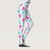 Zeeen, Zee, octopus, kwallen, harten Leggings (Rechts)