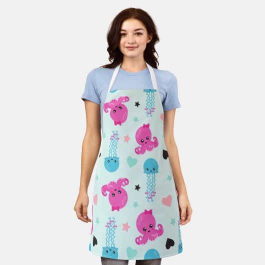 Zeeen, Zee, octopus, kwallen, harten Schort (Gedragen)